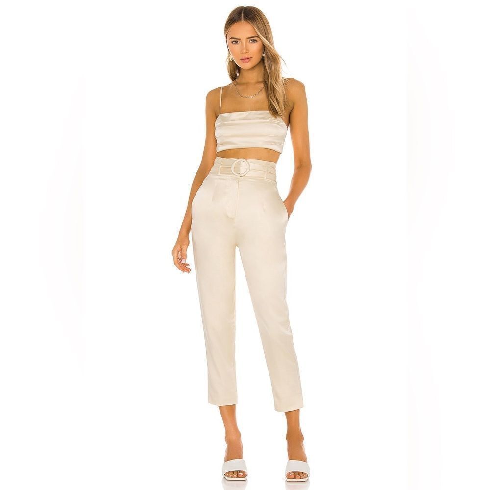 NWT Camila Coelho Jaida Crop Top in Vanilla